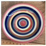 Hand painted swirl bowl