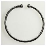 Sterling & 14k gold twisted rope bracelet