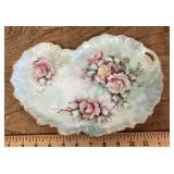 Antique hand painted porcelain tray