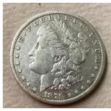 1879 Morgan silver dollar