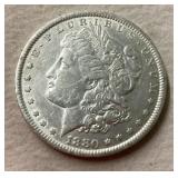 1880 Morgan silver dollar