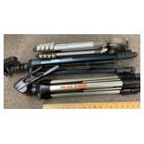 3 smaller photo/video tripods