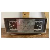 Mid century Airguide clock barometer