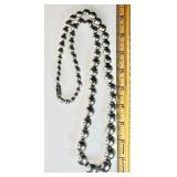 Sterling silver bead necklace