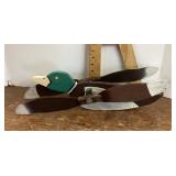 Wooden mallard whirlygig