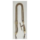 Antique gold filled pocket watch chain
