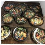 Russian folklore collector plates