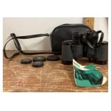 7x35 Montgomery Ward binoculars with case