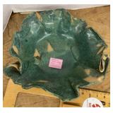 Abstract studio pottery bowl --signed