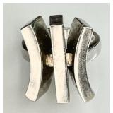 Sterling silver modernist ring