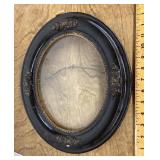 Antique oval picture frame