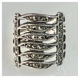 Sterling silver marcasite ring