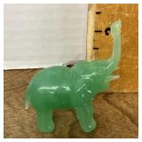 Carved jade elephant