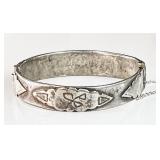 Early heavy silver Native American bracelet