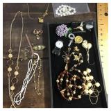 Collection of costume jewelry