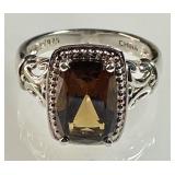 Sterling silver topaz? ring