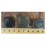 3 belt buckles