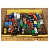 Flat of Hot Wheels type cars