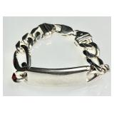 Heavy sterling I.D. bracelet (not inscribed)