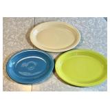 3 Fiesta oval serving dishes