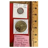 2 commemorative coins