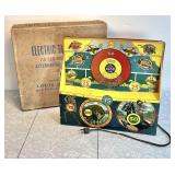 Vintage Marx tin litho electric target game w/box