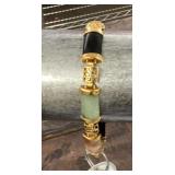 Sterling silver jade bracelet