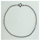 Milor sterling silver twisted rope bracelet