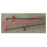 Two 36" bar clamps