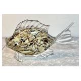 12" art glass fish