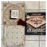 Deluxe Edition Scrabble game w/rotating board