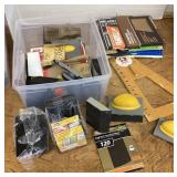 Sandpaper and polishing sponges