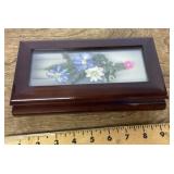 Wooden musical jewelry box