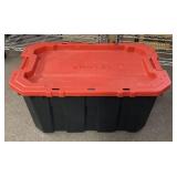 Husky 25-gallon latch & stack tote