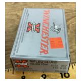 Winchester 12 gauge rifle slugs --full box