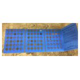 Lincoln cents collector book with coins