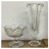 Coin glass vase and candy dish