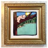 10x10 framed Max Elliott signed print