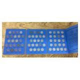 Jefferson nickels collector book with coins