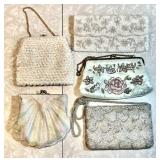 5 beaded and sequined evening bags