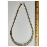 Gold over sterling Riccio graduated necklace