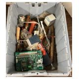 Flip lid tote and contents