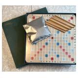 Deluxe Edition Scrabble game w/rotating board