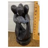 Carved wood Ghana figures