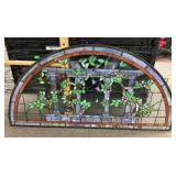 20x40 leaded glass panel