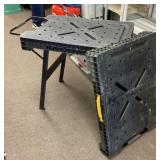 2 DeWalt folding sawhorse work benches