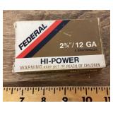 Federal 12 gauge slugs --full box
