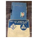 Cub Scout scrapbook and Civil Defense packet
