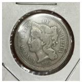 1868 3-cent piece