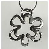 Silpada sterling silver flower necklace